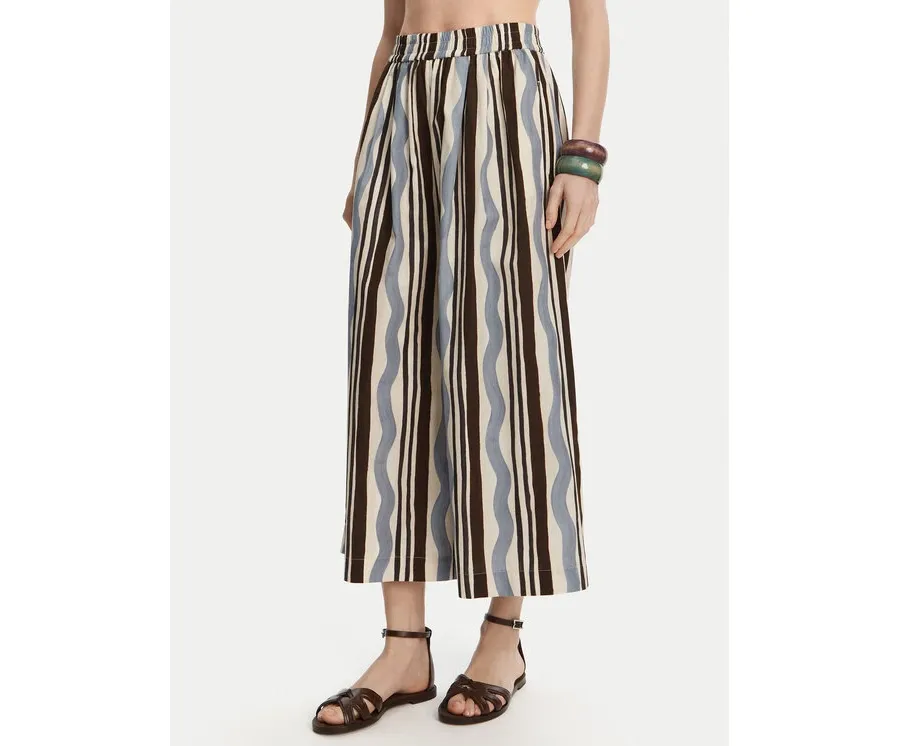 obrazek 1 Weekend Max Mara Kuloty Virgin 2515131102 Błękitny Relaxed Fit