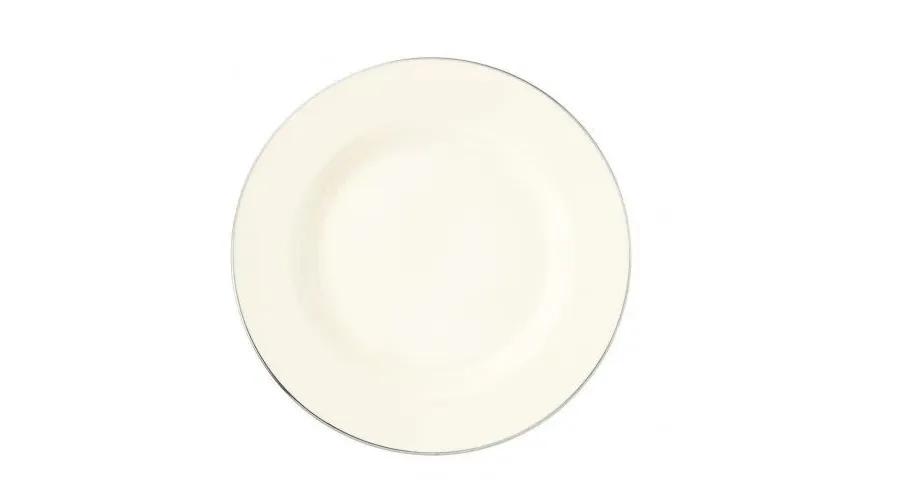 obrazek 1 Kremowy okrągły 18-centymetrowy porcelanowy talerz z Niemiec – Tettau