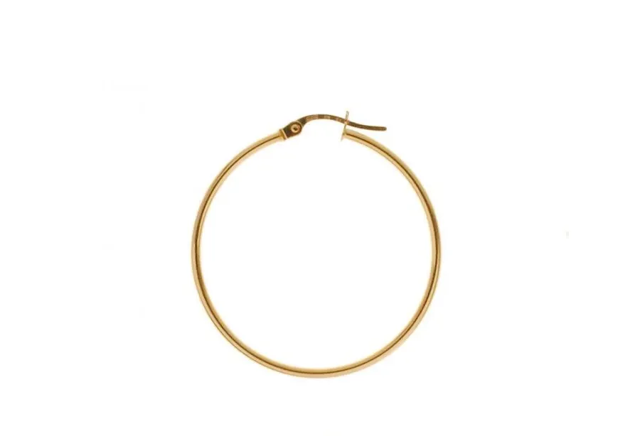 obrazek 1 Piękne błyszczące okrągłe kolczyki 60 mm