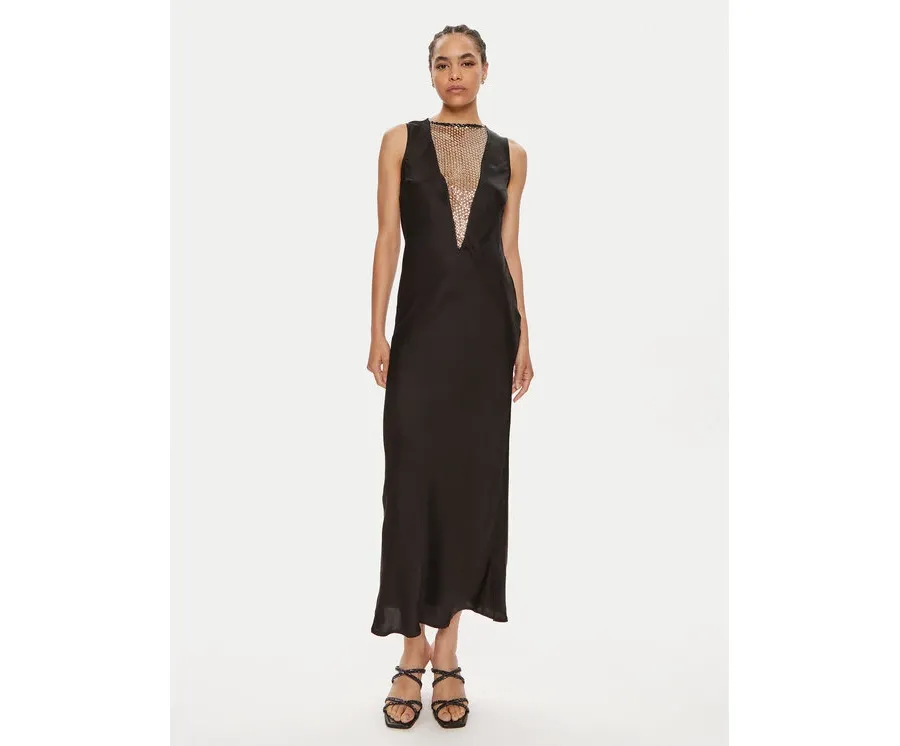 obrazek 1 ROTATE Sukienka koktajlowa Arianna 112540100 Czarny Slim Fit