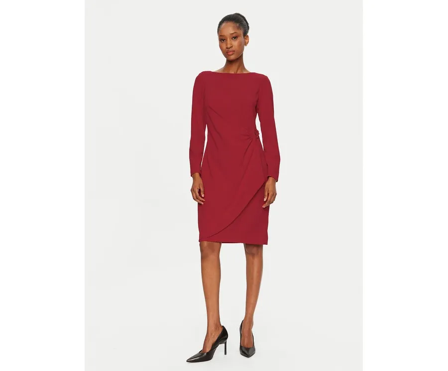 obrazek 1 DKNY Sukienka koktajlowa DD4H1242 Czerwony Slim Fit