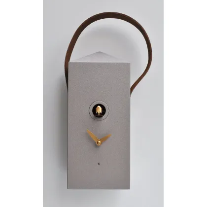 Picture Lantern-shaped wall clock - cuckoo and leather handle