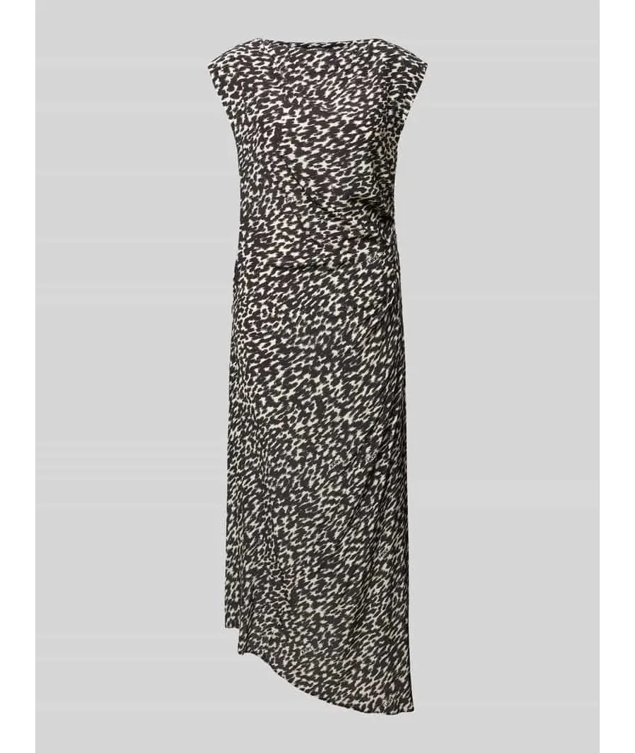 obrazek 1 Długa sukienka z dekoltem w łódkę