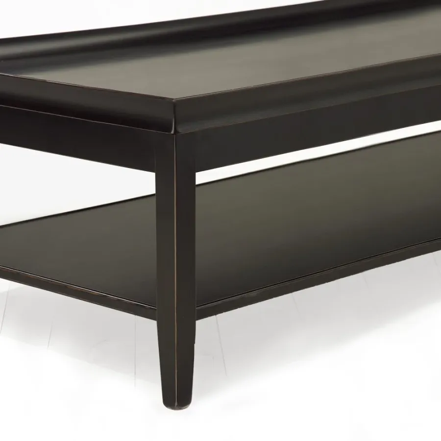 obrazek 3 Klasyczny  stolik kawowy z litego drewna H.45xL.130xP.70 cm
