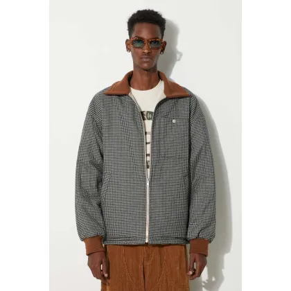 Zdjęcie Kenzo kurtka dwustronna Reversible Elevated Coach Jacket męska kolor beżowy przejściowa FE65BL0639OI.11