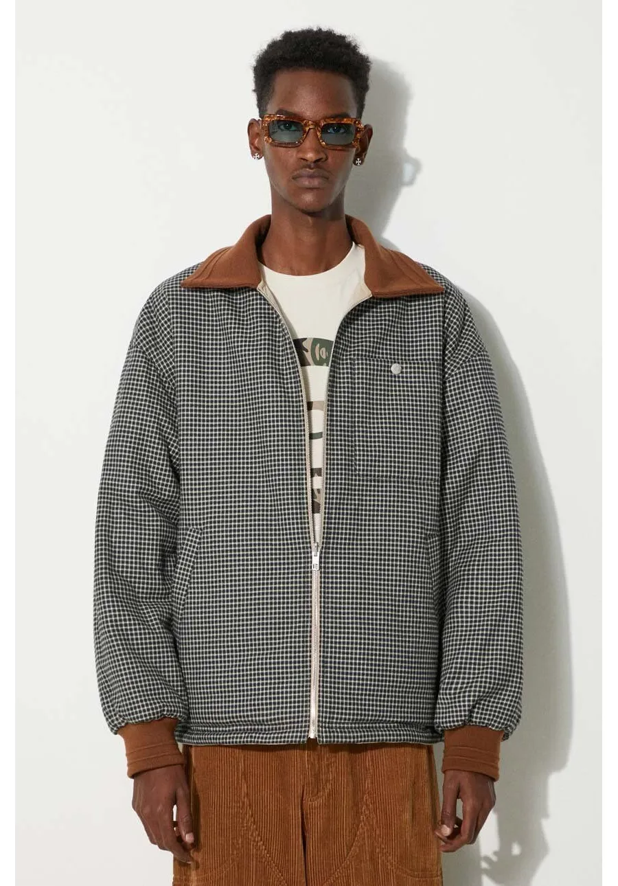 obrazek 1 Kenzo kurtka dwustronna Reversible Elevated Coach Jacket męska kolor beżowy przejściowa FE65BL0639OI.11