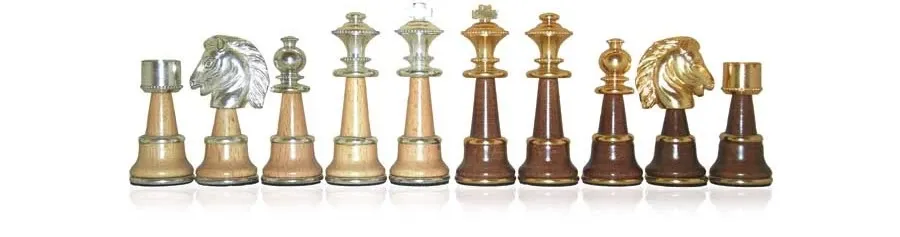 picture 3 Chess sets with silvered and gilded pieces 
