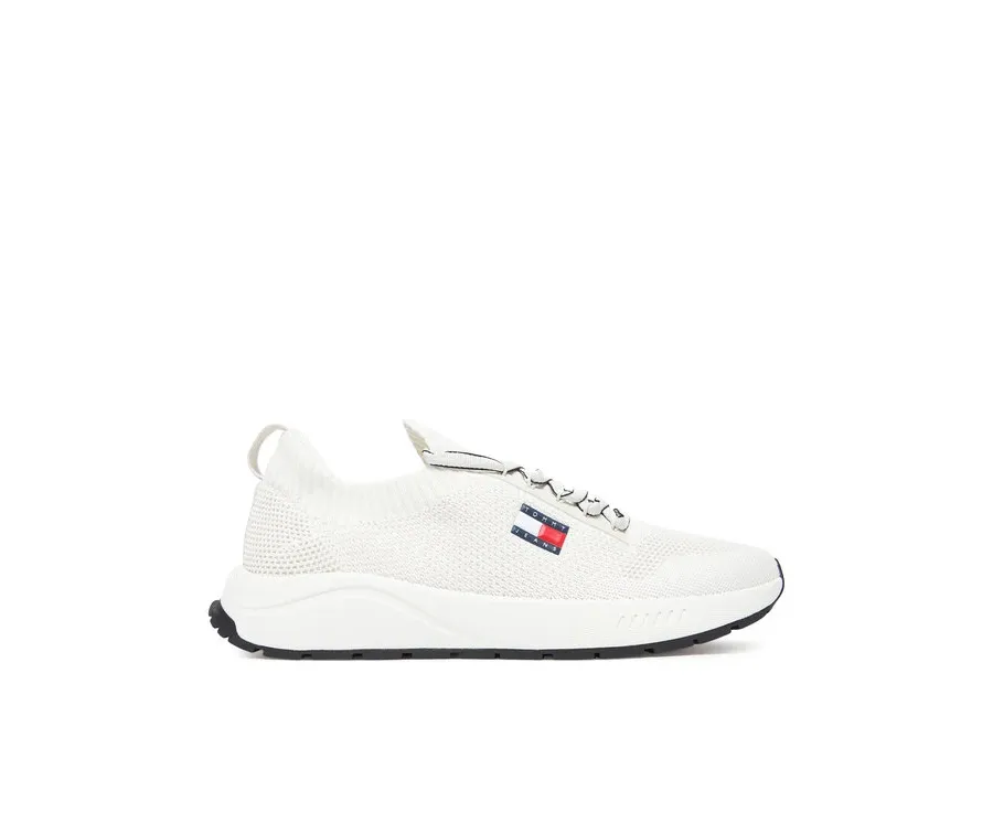 obrazek 1 Tommy Jeans Sneakersy Tjm Runner Knitted EM0EM01580 Écru