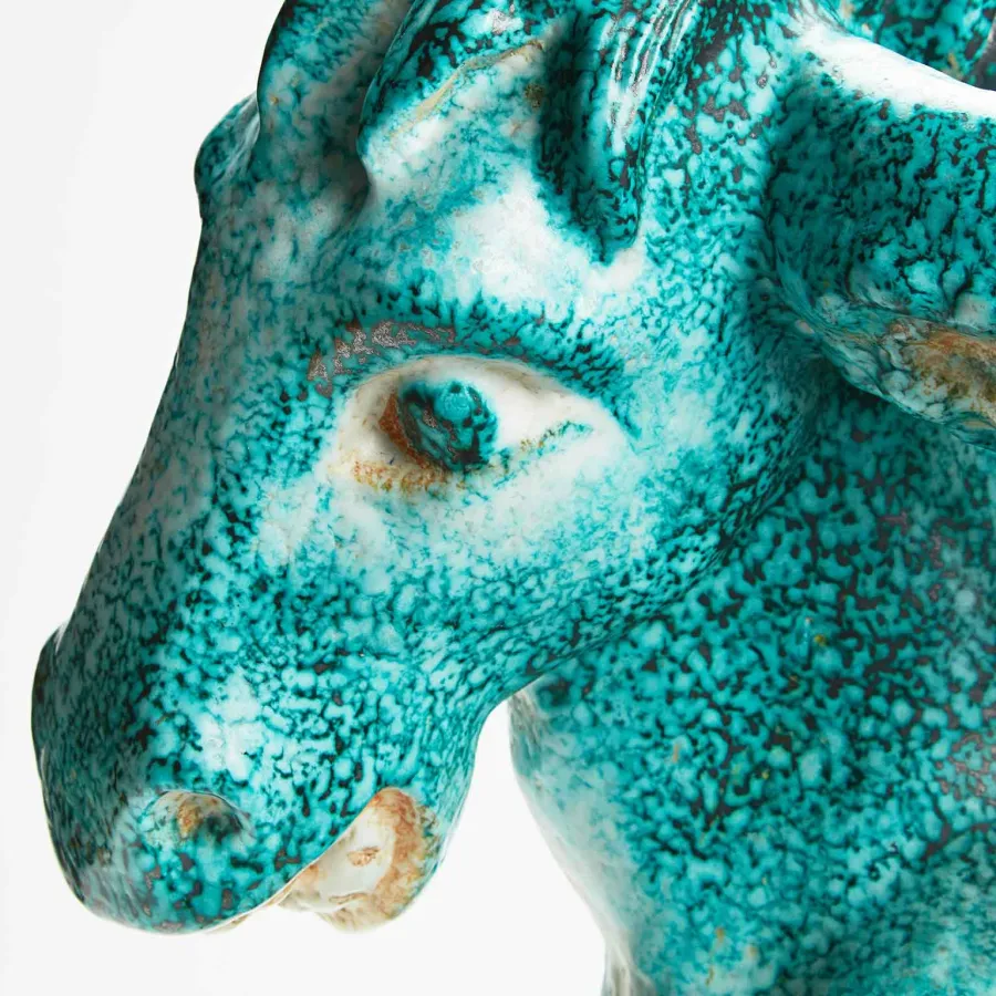 obrazek 7 Duży ceramiczny osioł z koszyczkami na jajka