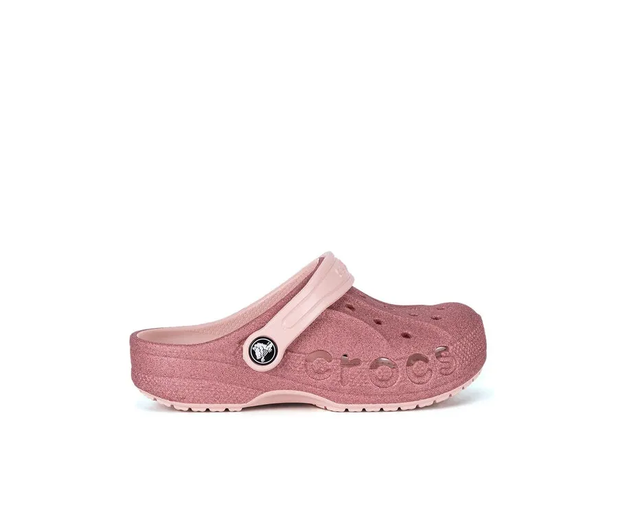 obrazek 1 Crocs Klapki BAYA GLITTER CLOG KIDS 207015-6SR Różowy