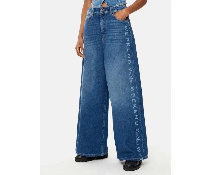obrazek 1 Weekend Max Mara Jeansy Lisotte 2515181091 Niebieski Wide Leg