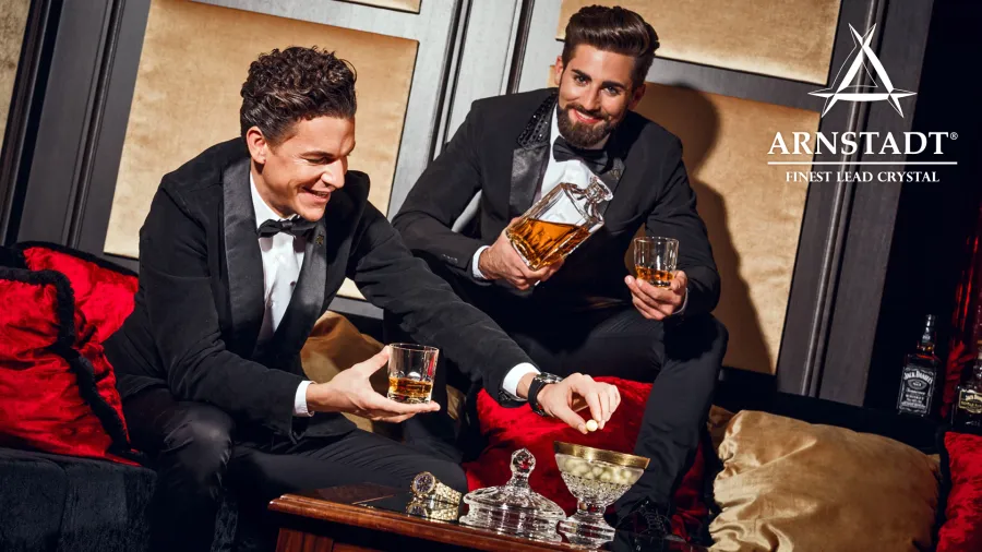 obrazek 5 Kryształowa szklanka do whisky - Primerose Gold