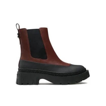 Zdjęcie Coach Botki Jayla Leather Bootie CM770 Brązowy