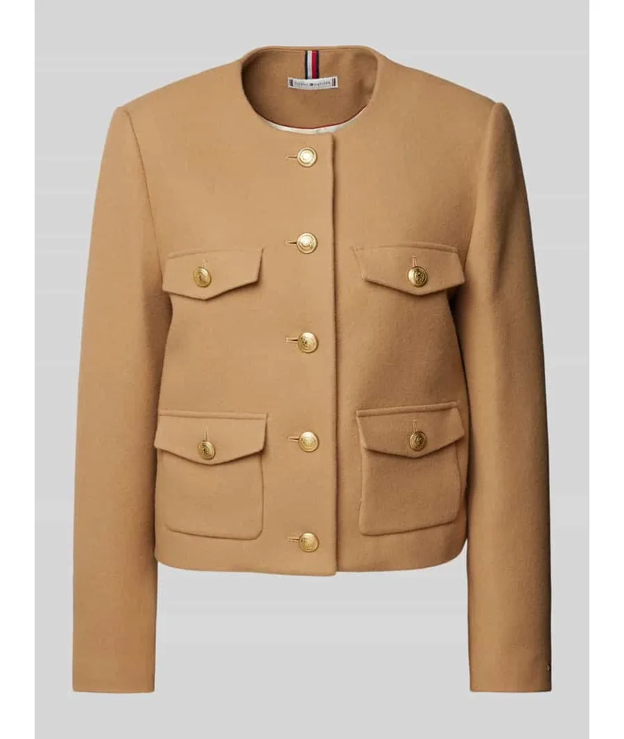 obrazek 1 Tommy Hilfiger Kurtka przejściowa WW0WW43754 Beżowy Regular Fit