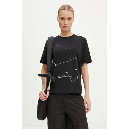 Zdjęcie Heliot Emil t-shirt kolor czarny z nadrukiem W.09.126.BLK01