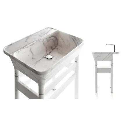 Zdjęcie Stylowa podstawa pod umywalkę w stylu minimalistycznym – Kreoo