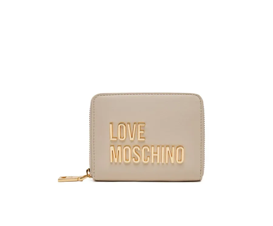 obrazek 1 LOVE MOSCHINO Mały Portfel Damski JC5613PP1MKD0110 Beżowy