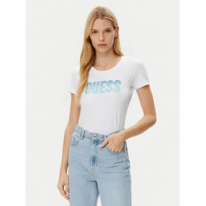 Zdjęcie Guess T-Shirt W5GI14 J1314 Biały Regular Fit
