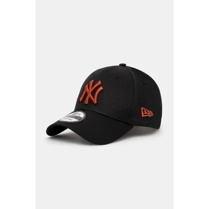 Zdjęcie New Era czapka z daszkiem bawełniana LEAGUE ESSENTIAL 9FORTY® NEW YORK YANKEES kolor czarny z aplikacją 60565099