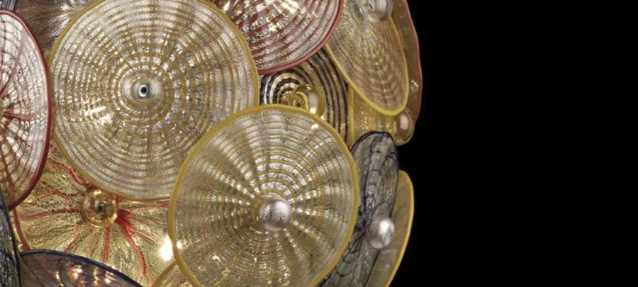 obrazek 2 Stylowy żyrandol ze szkła Murano z Włoch – Vetreria Artistica Rosa