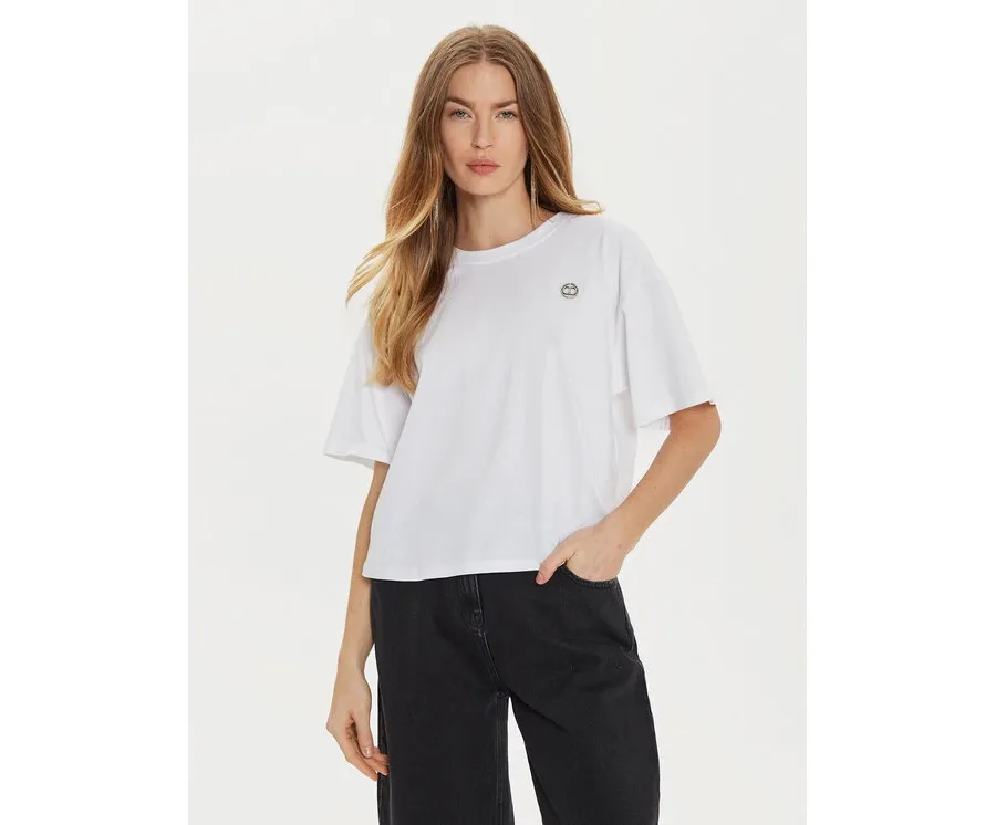 obrazek 1 TWINSET T-Shirt 242TP2521 Biały Loose Fit