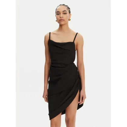 Zdjęcie JACQUEMUS Sukienka koktajlowa 22E243DR106-1020 Czarny Regular Fit