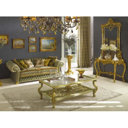 Zdjęcie Antyczna elegancka trzyosobowa sofa do salonu – Morello Gianpaolo