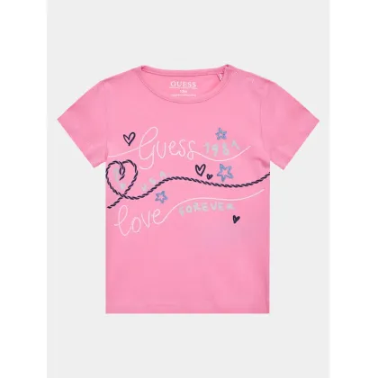Zdjęcie Guess T-Shirt A3GI02 K6YW1 Różowy Regular Fit