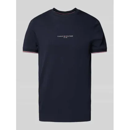 Zdjęcie Tommy Hilfiger T-Shirt Logo MW0MW32584 Granatowy Slim Fit