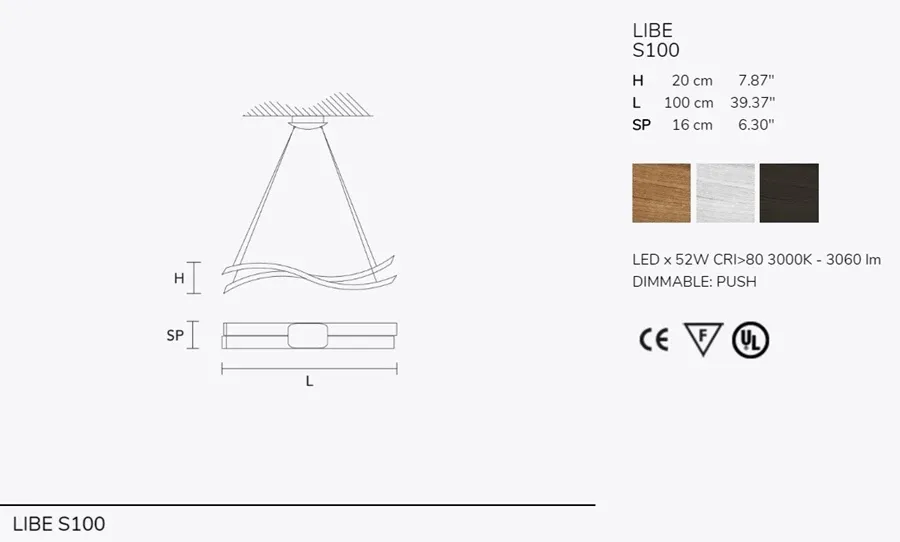 obrazek 6 Designerski drewniany żyrandnol LED