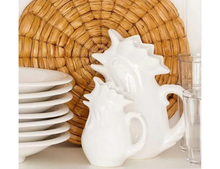 obrazek 3 Stylowy dzbanek ceramiczny w kształcie koguta