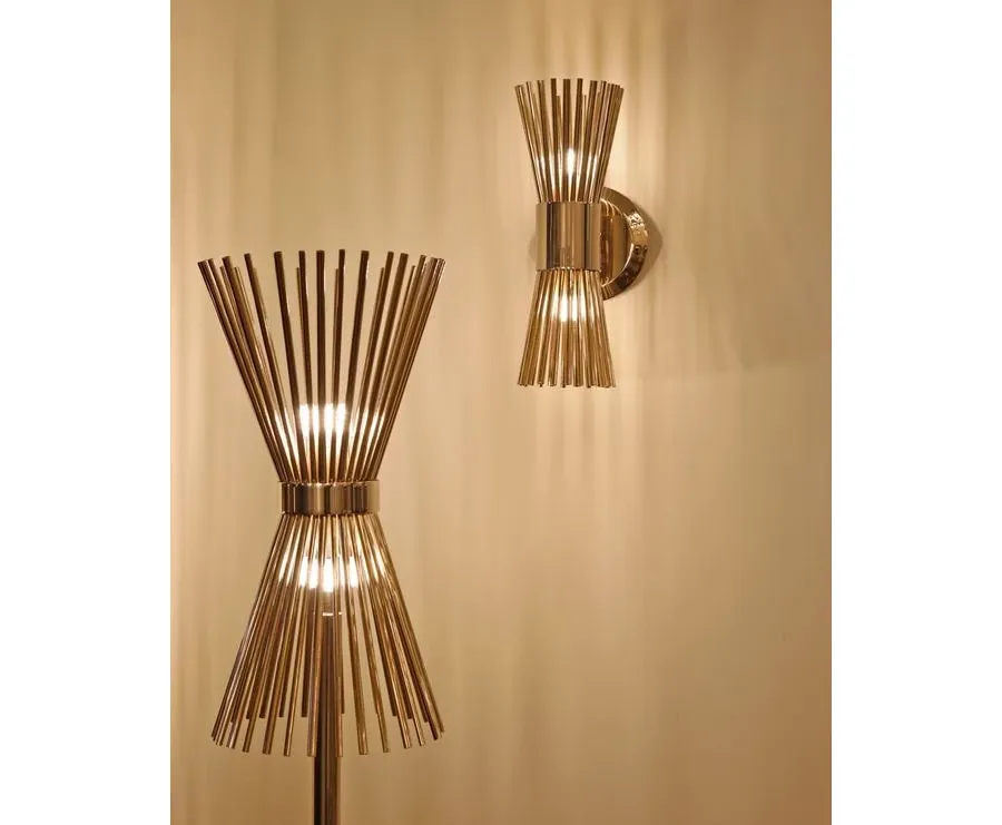 obrazek 4 Oryginalna lampa ścienna z pozłacanego mosiądzu