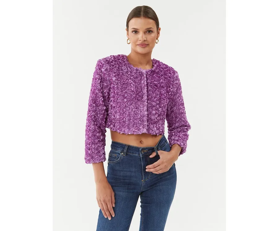 obrazek 1 ROTATE Marynarka 3D Flower 1111322066 Fioletowy Regular Fit