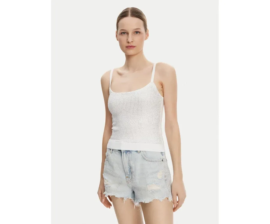 obrazek 1 Guess Top W5GR47 Z3MN2 Biały Regular Fit