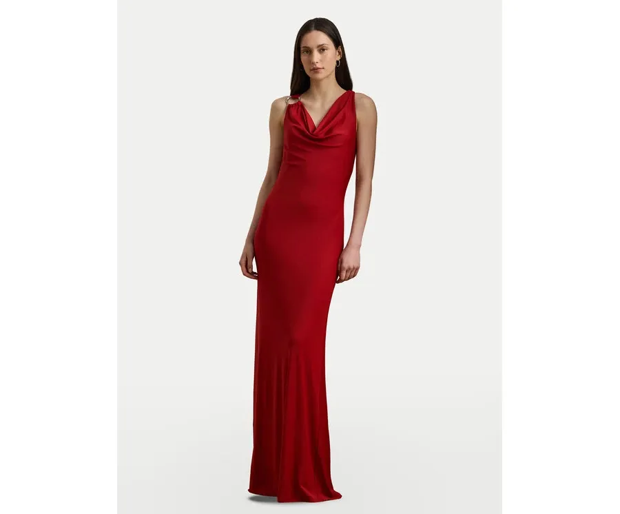 obrazek 1 LAUREN RALPH LAUREN Sukienka wieczorowa 253971057002 Czerwony Slim Fit