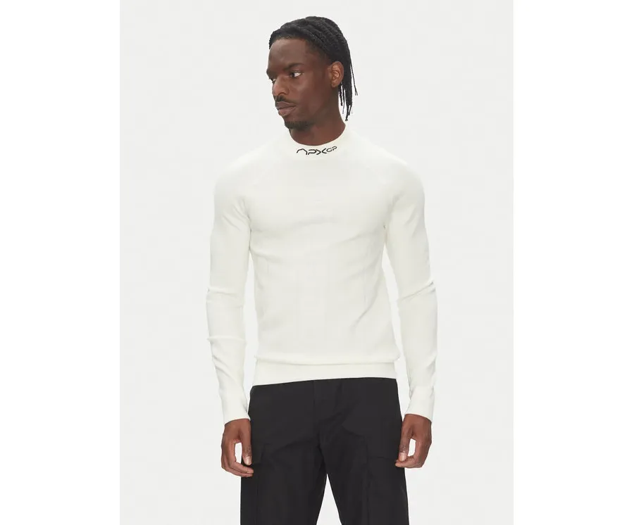 obrazek 1 Tommy Hilfiger Longsleeve F1 Movie MW0MW41383 Biały Slim Fit