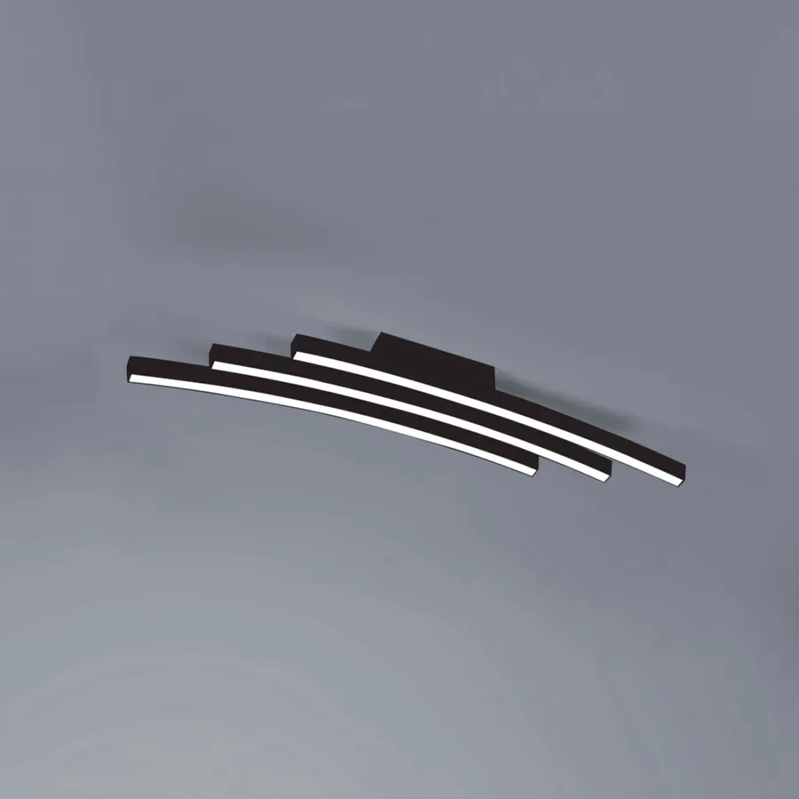 obrazek 1 Lampa sufitowa Bow z opcją ściemniania - kolor czarny