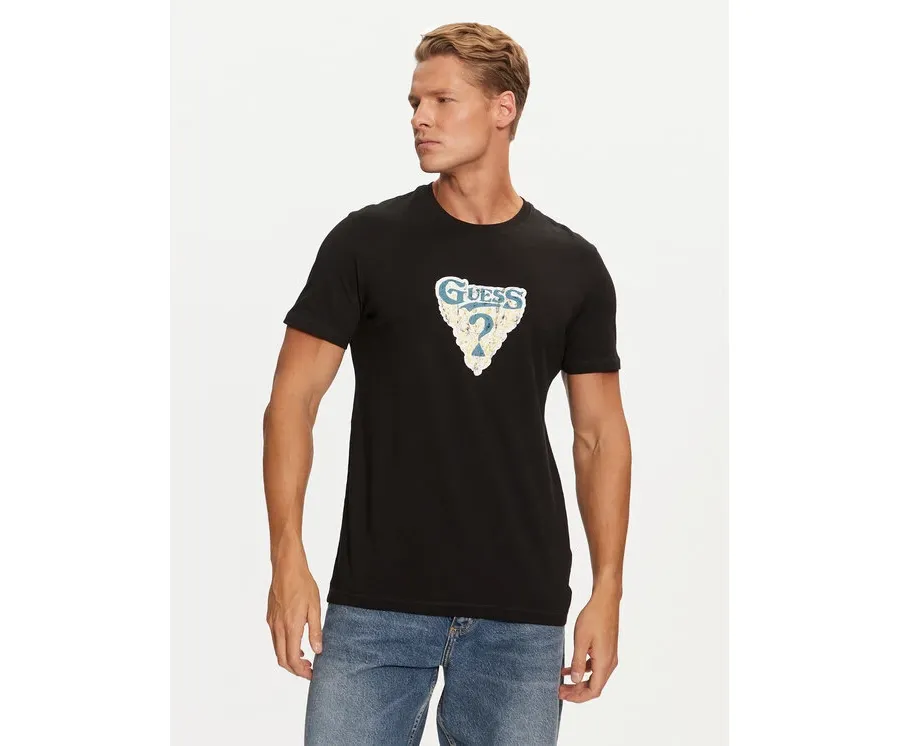 obrazek 1 Guess T-Shirt M4BI44 I3Z14 Czarny Slim Fit