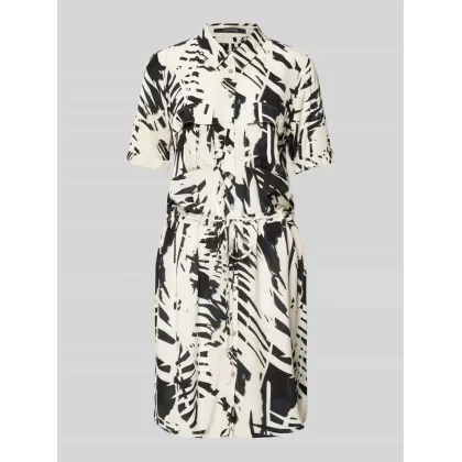Zdjęcie Sukienka koszulowa o długości do kolan ze wzorem na całej powierzchni