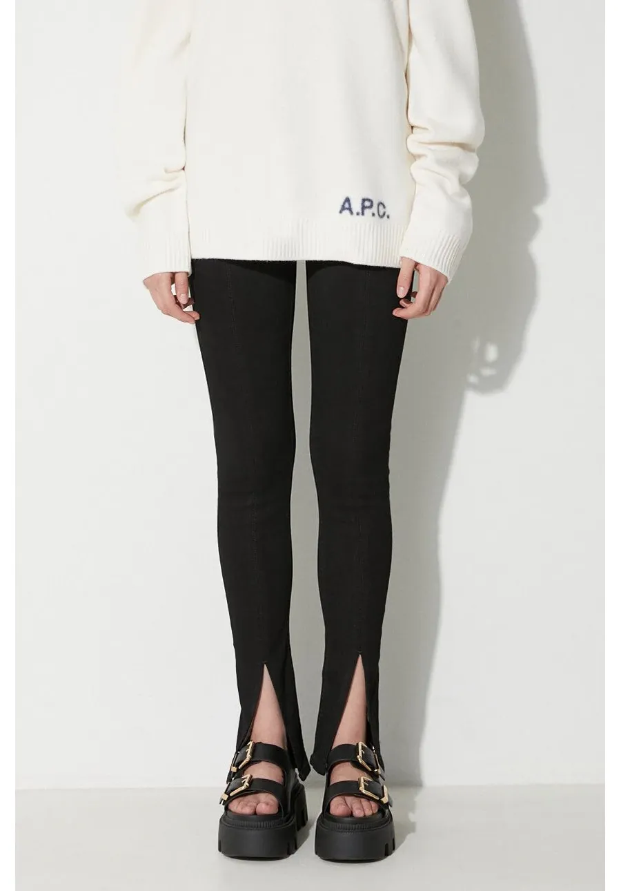 obrazek 1 Rick Owens legginsy slim kolor czarny DS02C5317.SBB