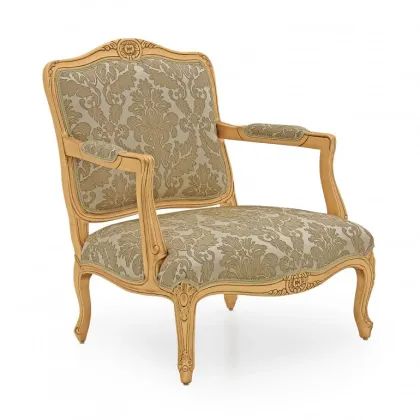 Zdjęcie Ekskluzywny fotel z drewna bukowego w stylu klasycznym - Sevensedie