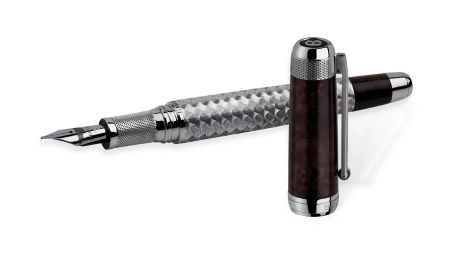 picture 1 Silver Fountain Pen Tibaldi for Bentley Mulsanne Limited Edition