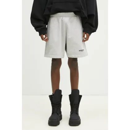 Zdjęcie Represent szorty bawełniane Owners Club Shorts męskie kolor szary melanżowe OCM100004.158