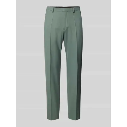 Zdjęcie Spodnie do garnituru o kroju regular fit z mieszanki wełny z zakładkami w pasie model ‘Hesten’