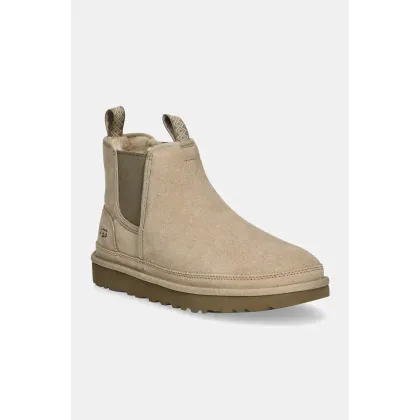 Zdjęcie UGG sztyblety zamszowe Neumel Chelsea męskie kolor beżowy 1121644-MDSD