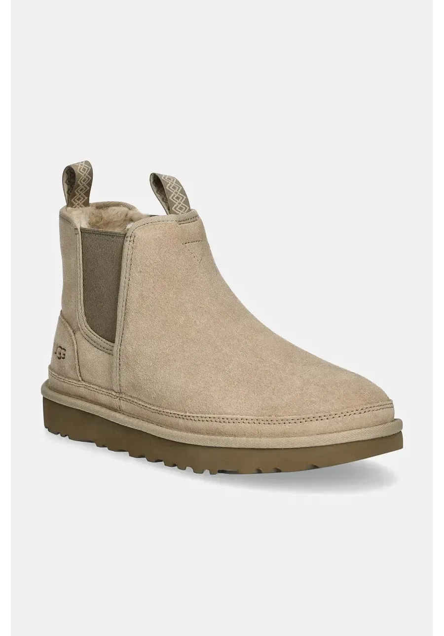 obrazek 1 UGG sztyblety zamszowe Neumel Chelsea męskie kolor beżowy 1121644-MDSD