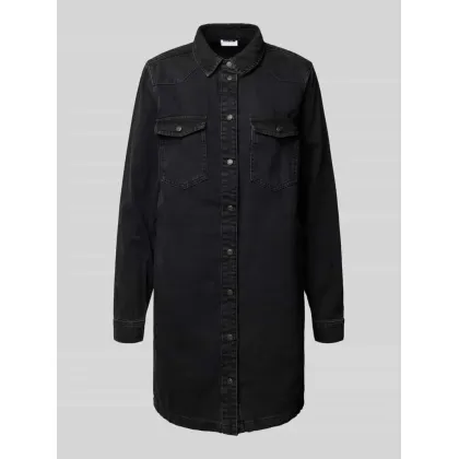 Zdjęcie Sukienka jeansowa z wykładanym kołnierzem model ‘NEW’