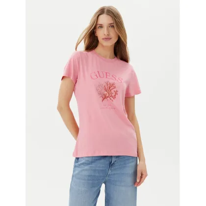 Zdjęcie Guess T-Shirt E5GI03 K8G01 Różowy Regular Fit
