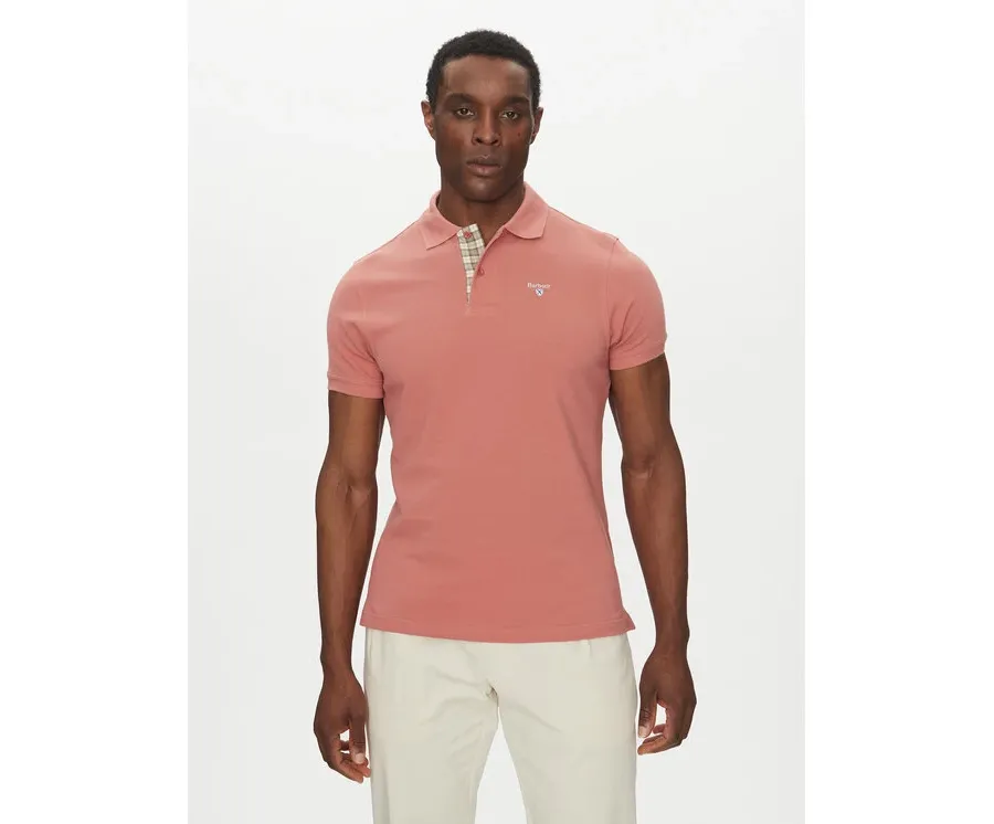 obrazek 1 Barbour Polo Tartan MML0012PI55 Różowy Regular Fit