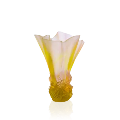 Zdjęcie Luksusowy średni wazon o niepowtarzalnym designie – marka Daum